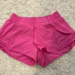 Lululemon sonic pink hotty hot shorts